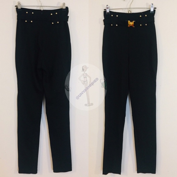 Versace Jeans High Waist Ponte Trousers - Picture 5 of 10